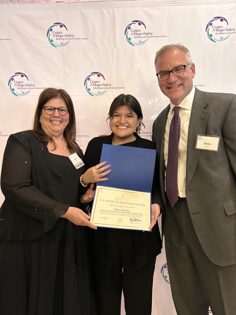 Flames of Giving presented certificate from Rep. Josh Gottheimer's office