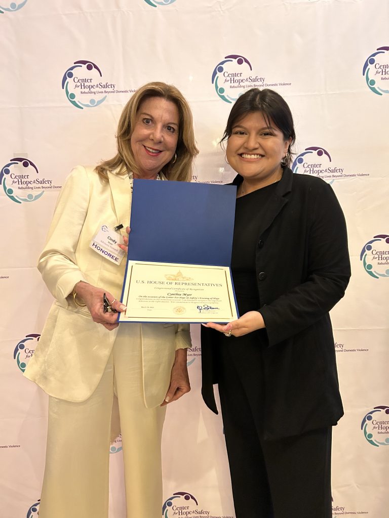 Cindy Myer with Kimberly Parra of Congressman Josh Gottheimer's office