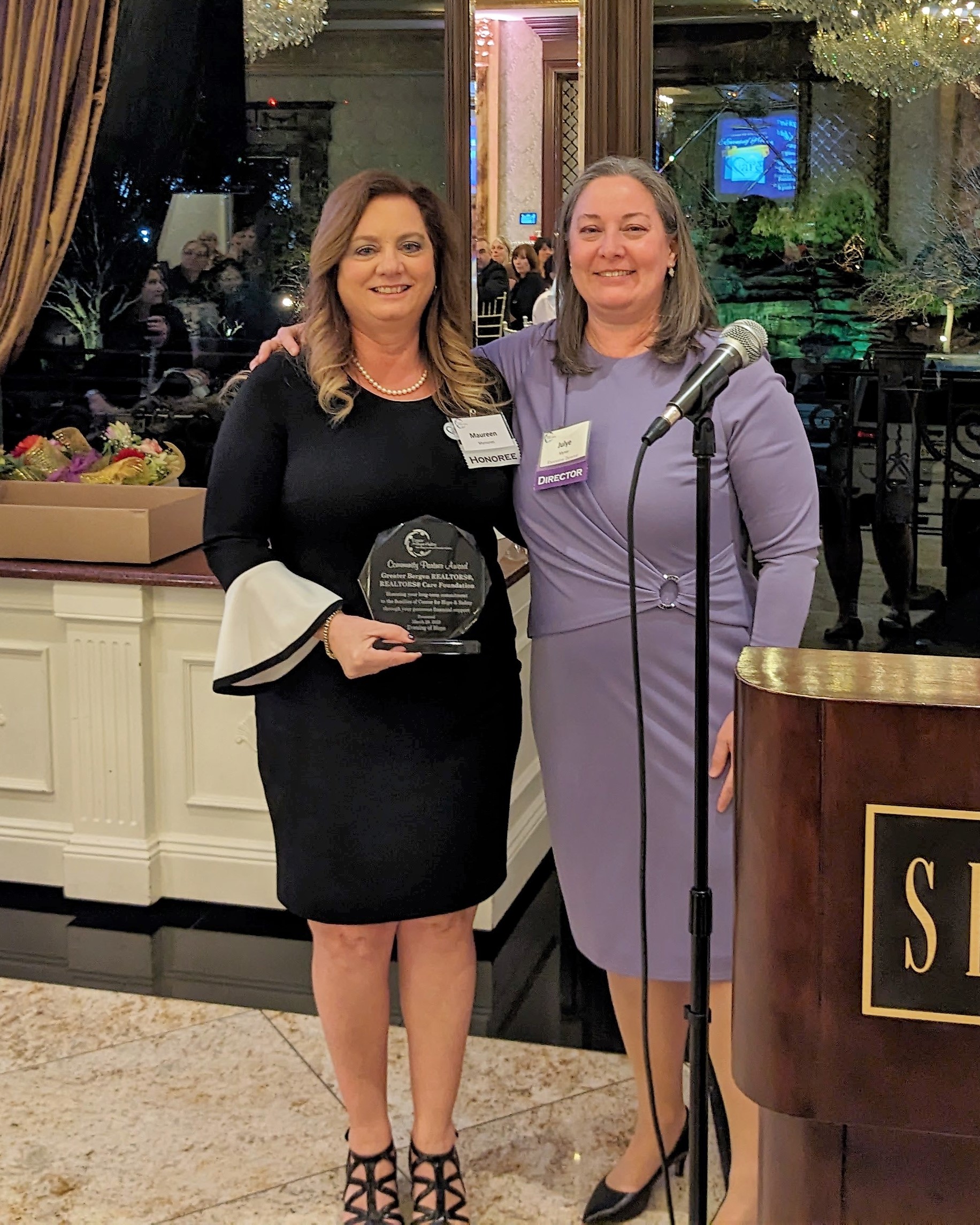 Greater Bergen Realtors Realtors Care Foundation with CHS Executive Director Julye Myner
