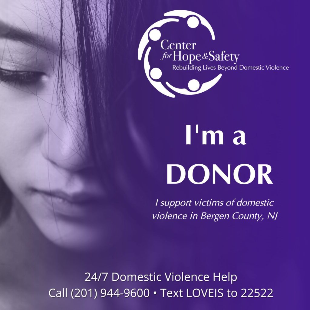 I'm a donor for Center for Hope & Safety