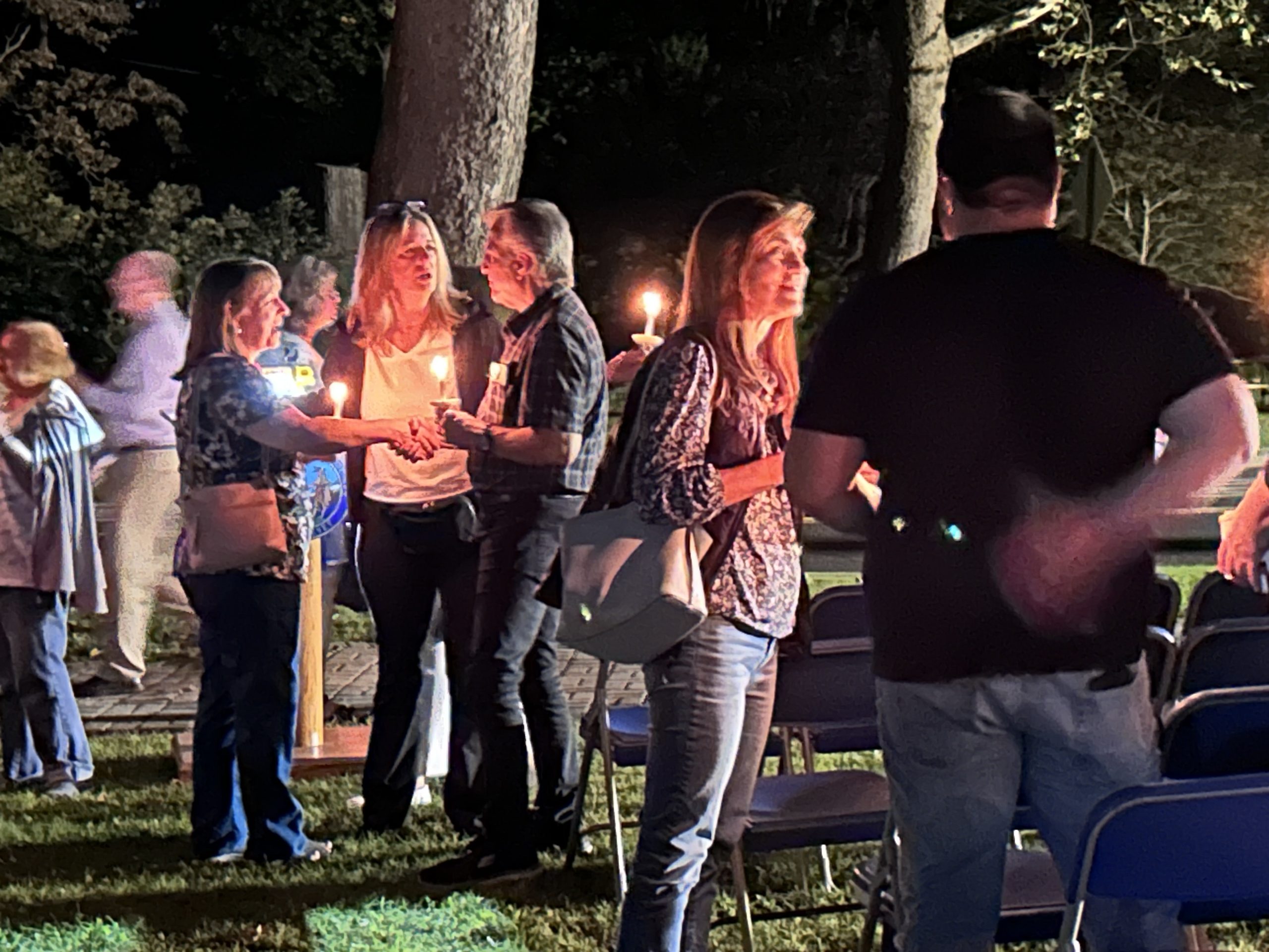 Attendees gathering together after 2023 Vigil ceremony concludes