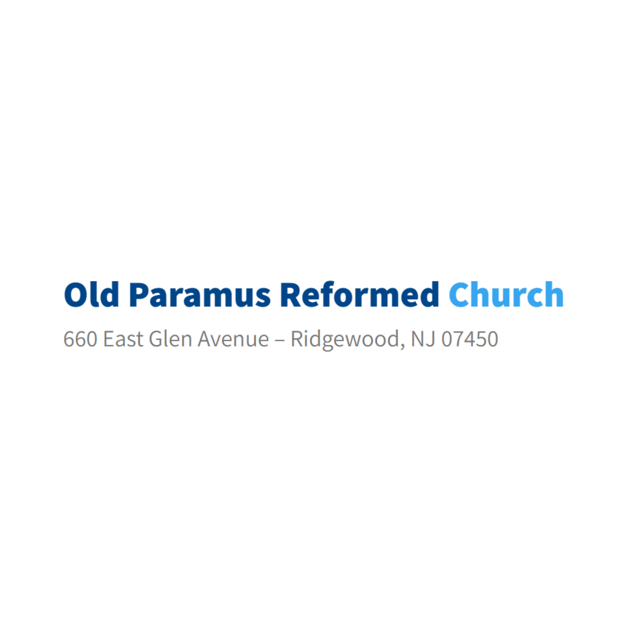 Old Paramus Reformed Church logo